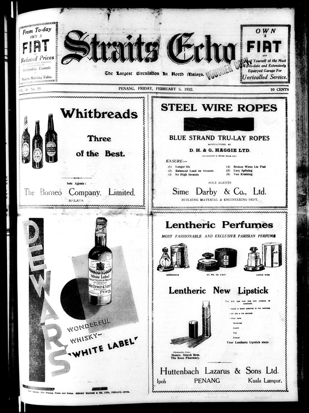 Miniature of Straits Echo 05 February 1932