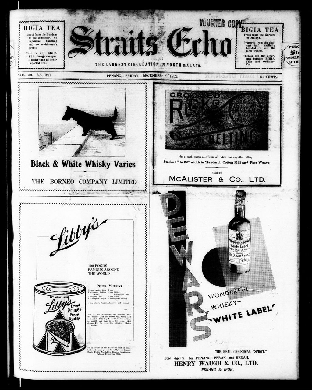 Miniature of Straits Echo 02 December 1932