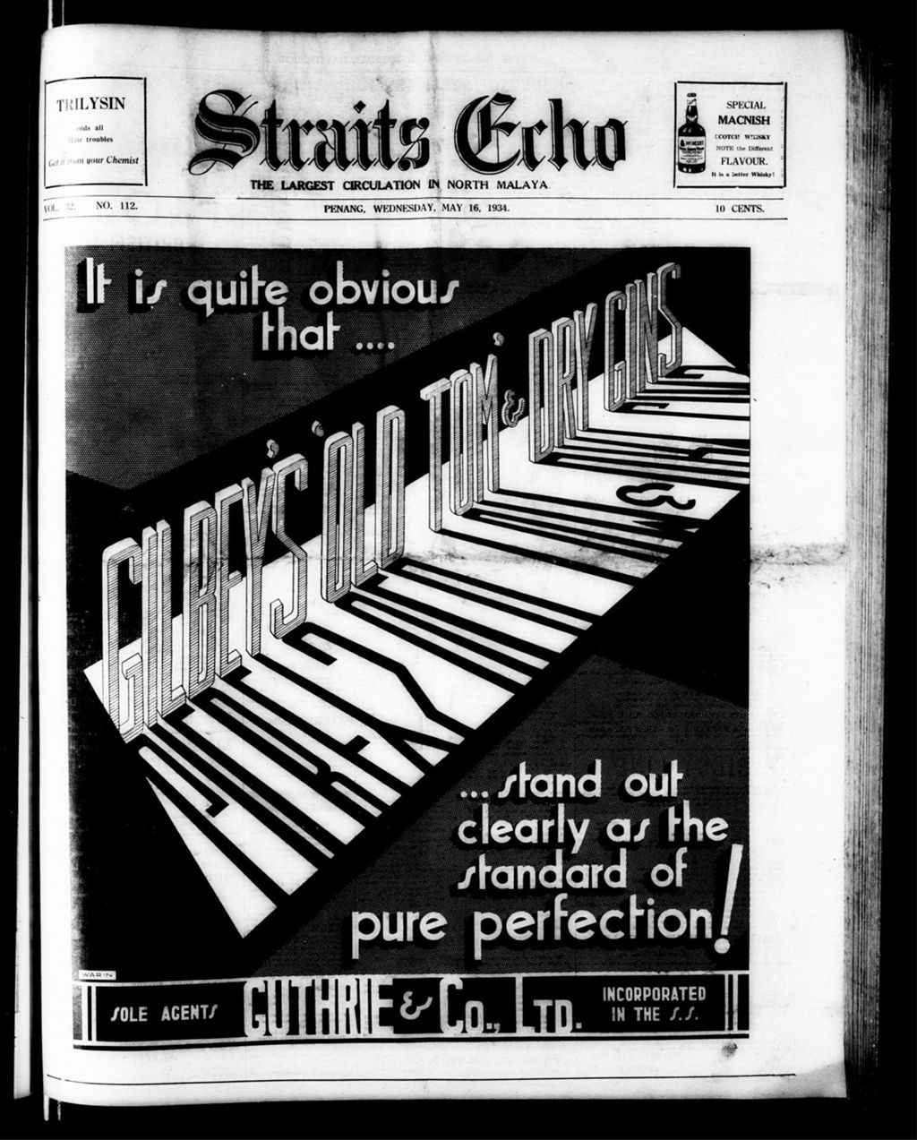 Miniature of Straits Echo 16 May 1934