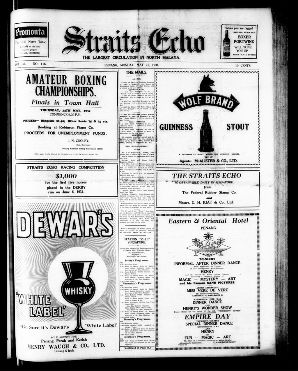 Miniature of Straits Echo 21 May 1934