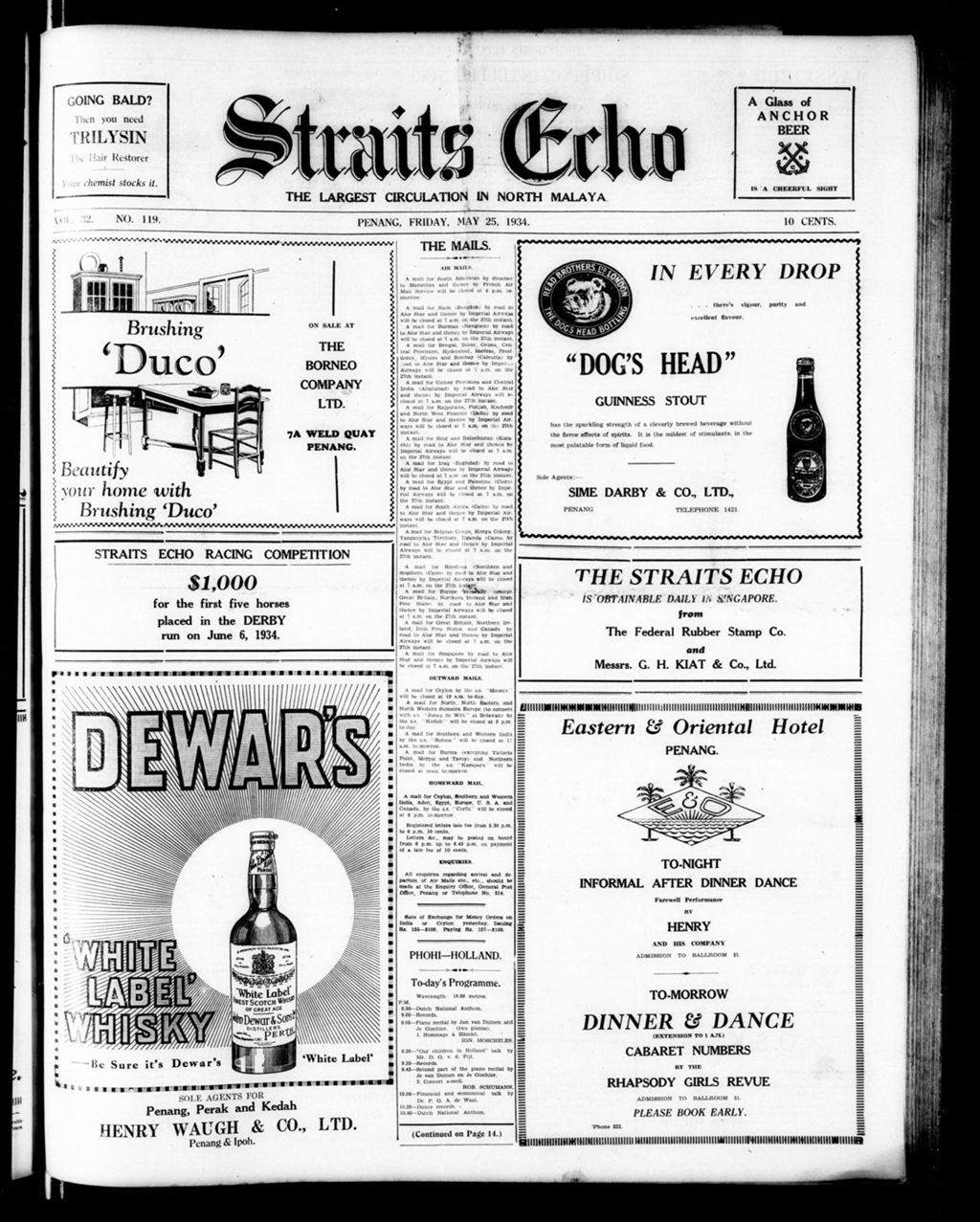 Miniature of Straits Echo 25 May 1934