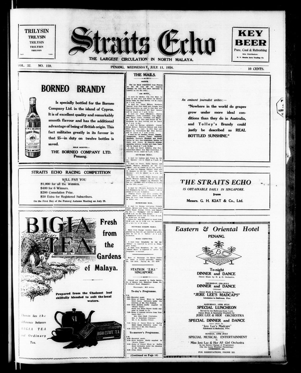 Miniature of Straits Echo 11 July 1934