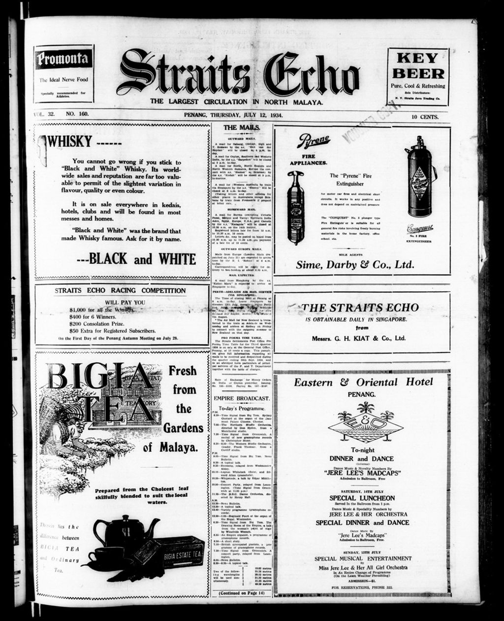 Miniature of Straits Echo 12 July 1934