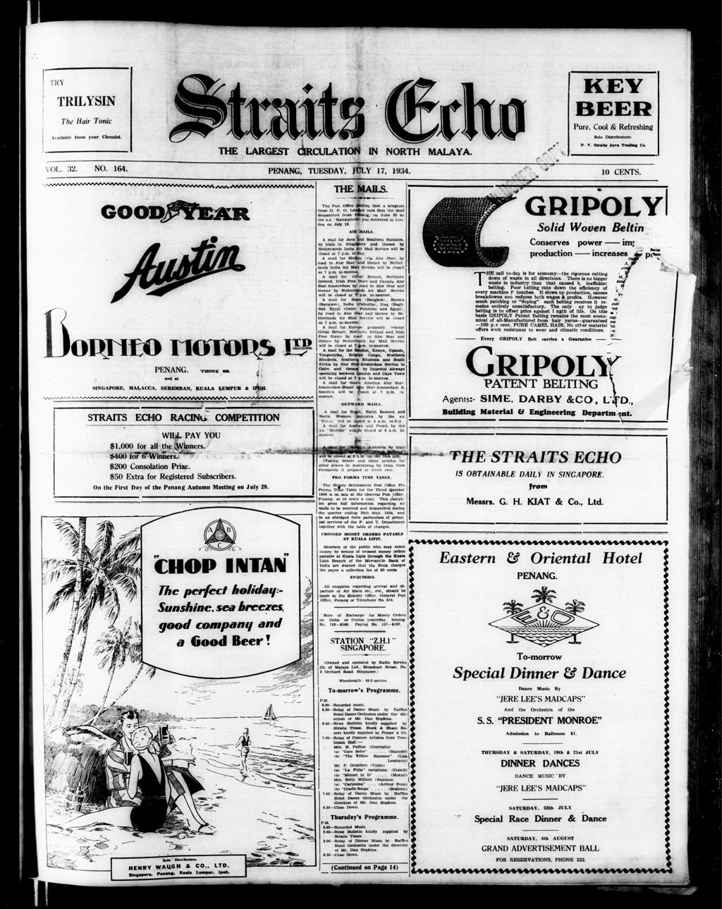 Miniature of Straits Echo 17 July 1934