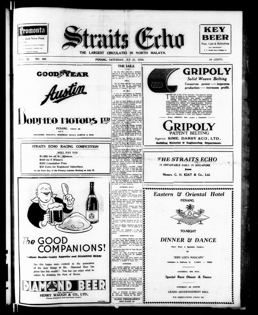 Miniature of Straits Echo 21 July 1934