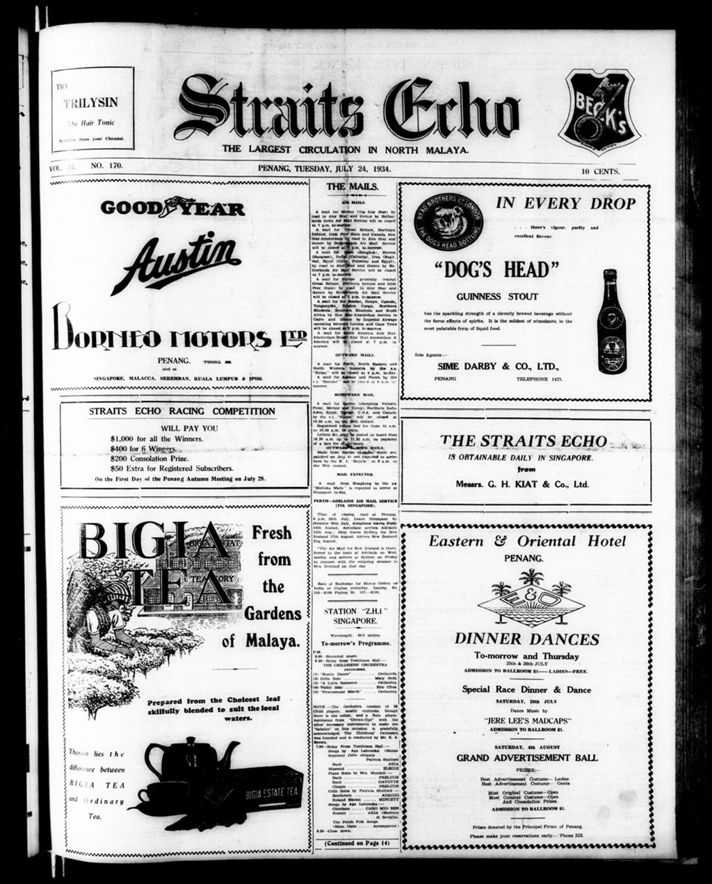 Miniature of Straits Echo 24 July 1934