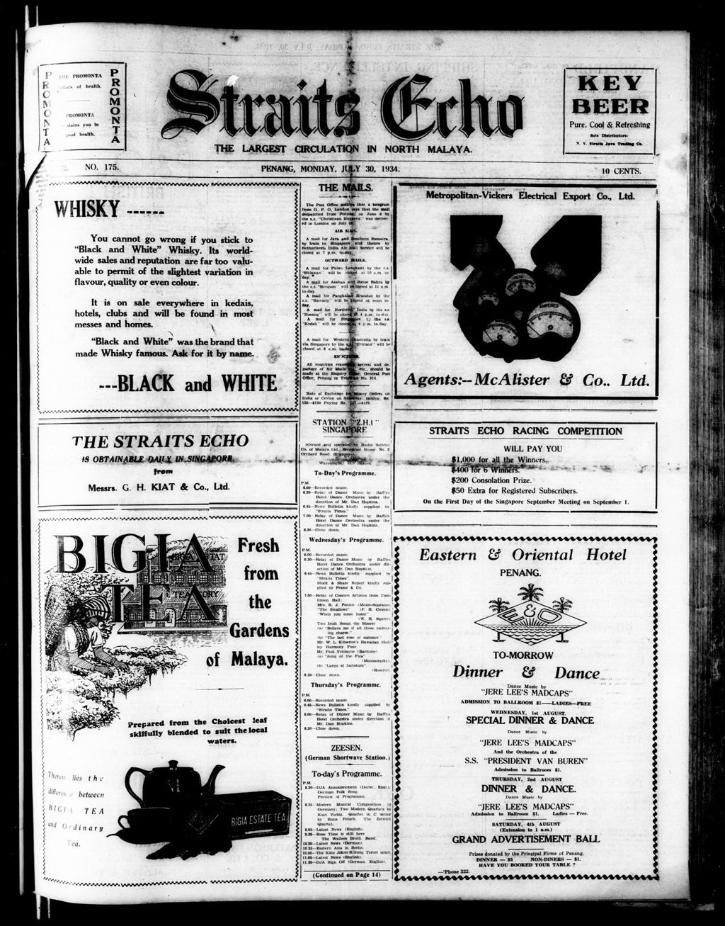 Miniature of Straits Echo 30 July 1934