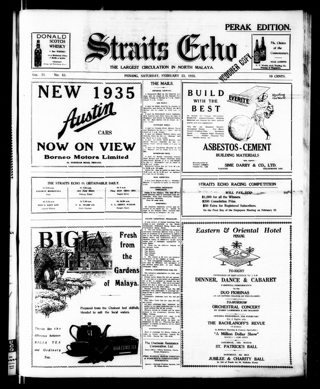 Miniature of Straits Echo 23 February 1935