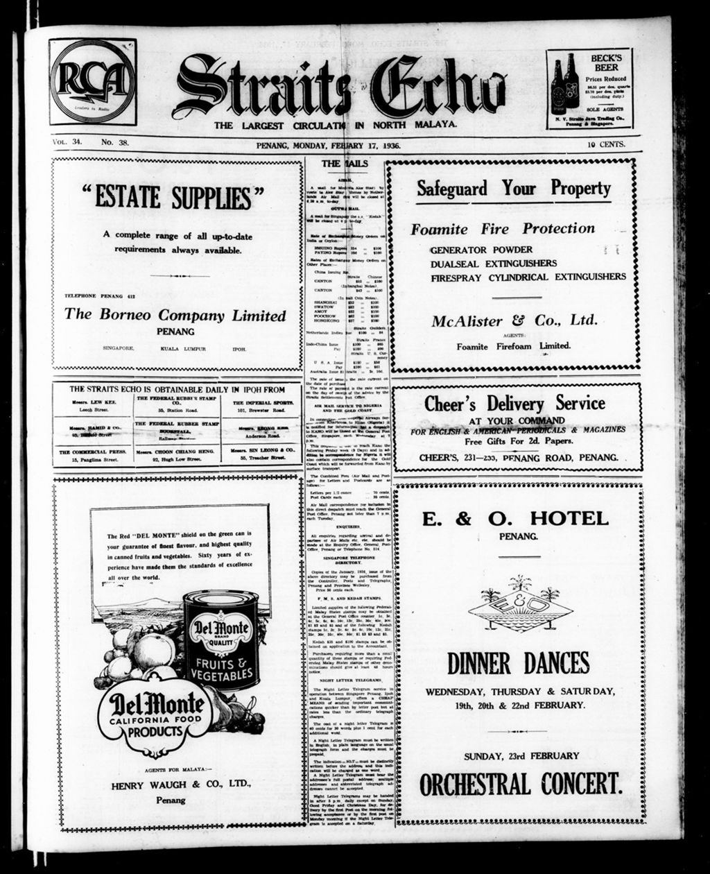 Miniature of Straits Echo 17 February 1936