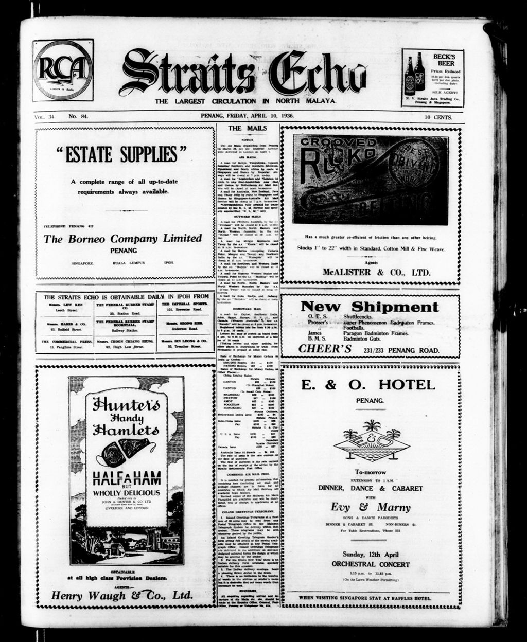 Miniature of Straits Echo 10 April 1936