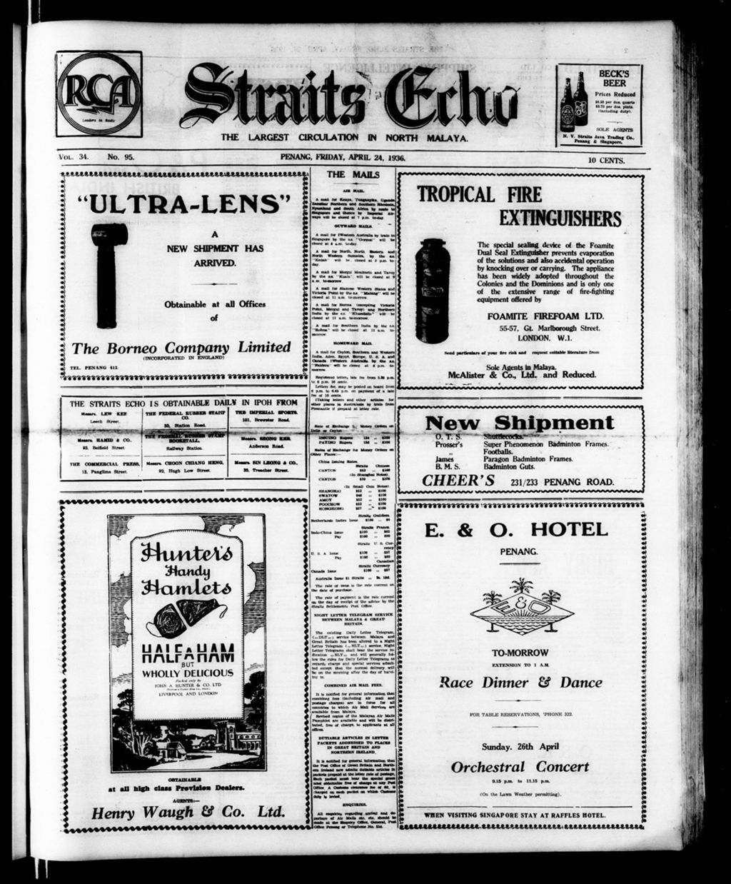 Miniature of Straits Echo 24 April 1936