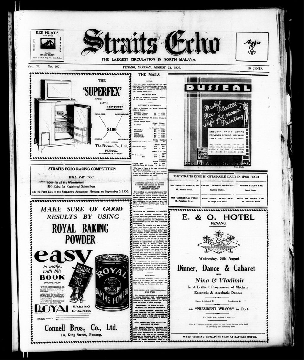 Miniature of Straits Echo 24 August 1936