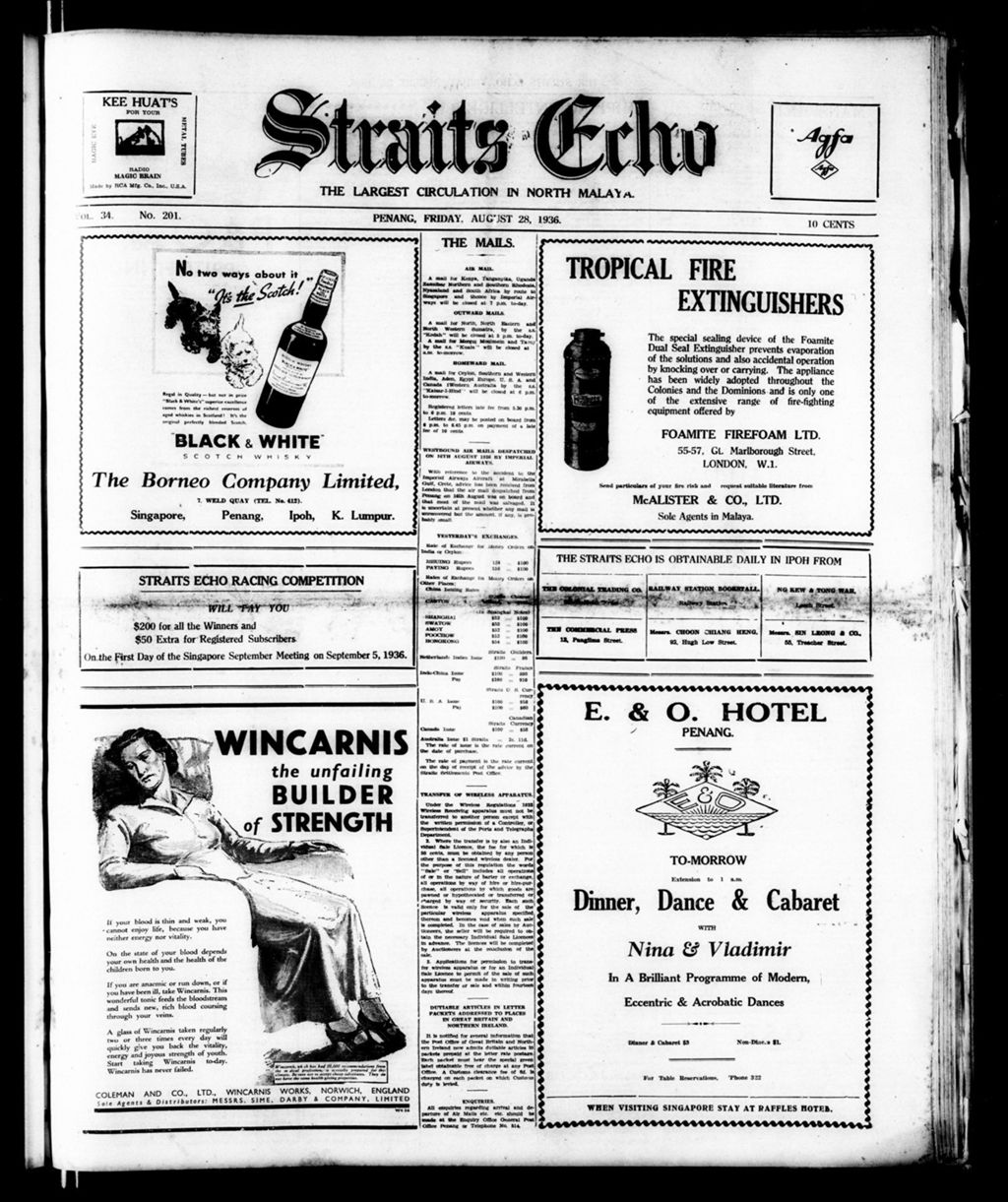 Miniature of Straits Echo 28 August 1936