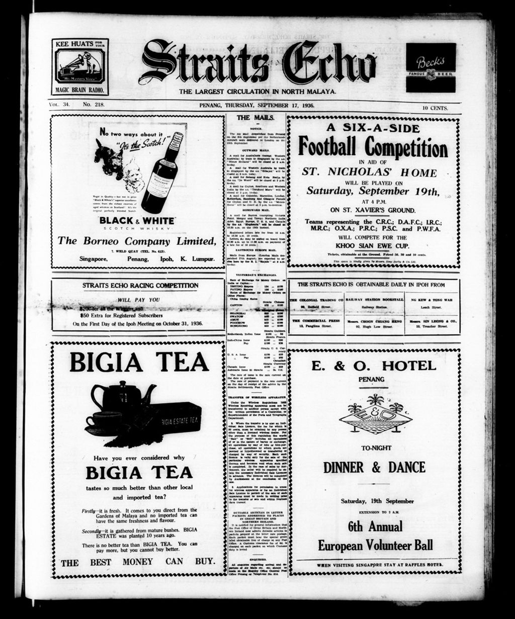 Miniature of Straits Echo 17 September 1936