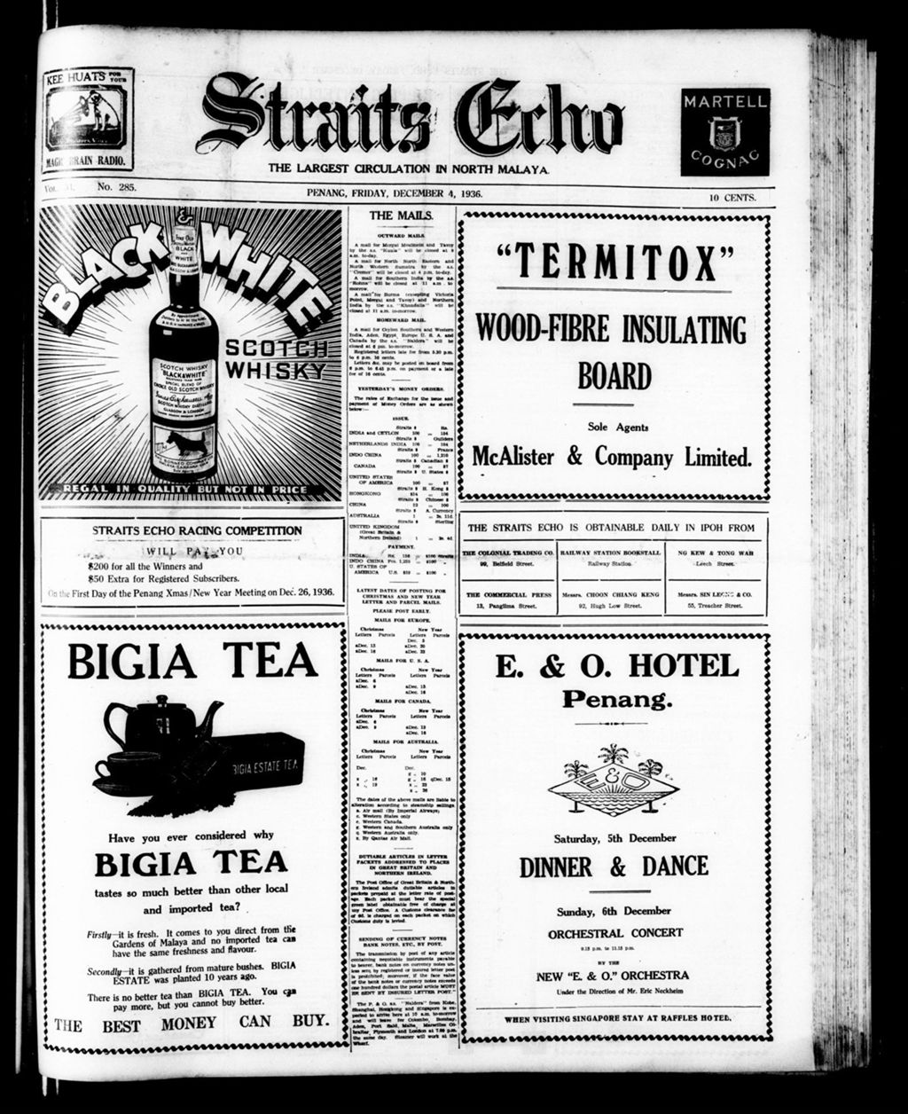 Miniature of Straits Echo 04 December 1936