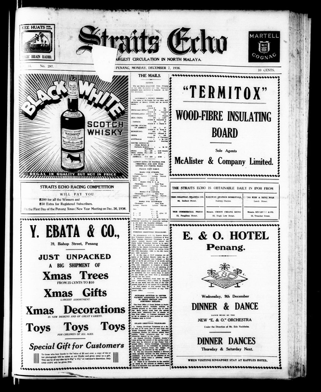 Miniature of Straits Echo 07 December 1936