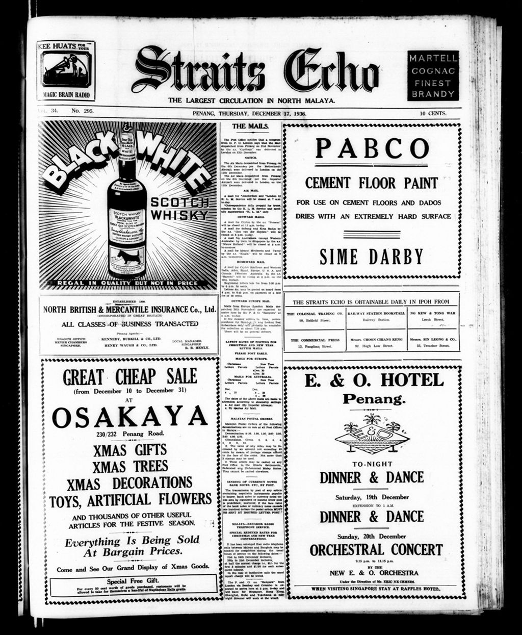 Miniature of Straits Echo 17 December 1936