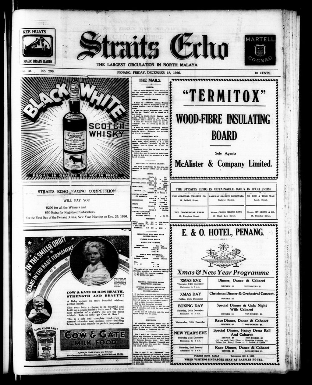 Miniature of Straits Echo 18 December 1936