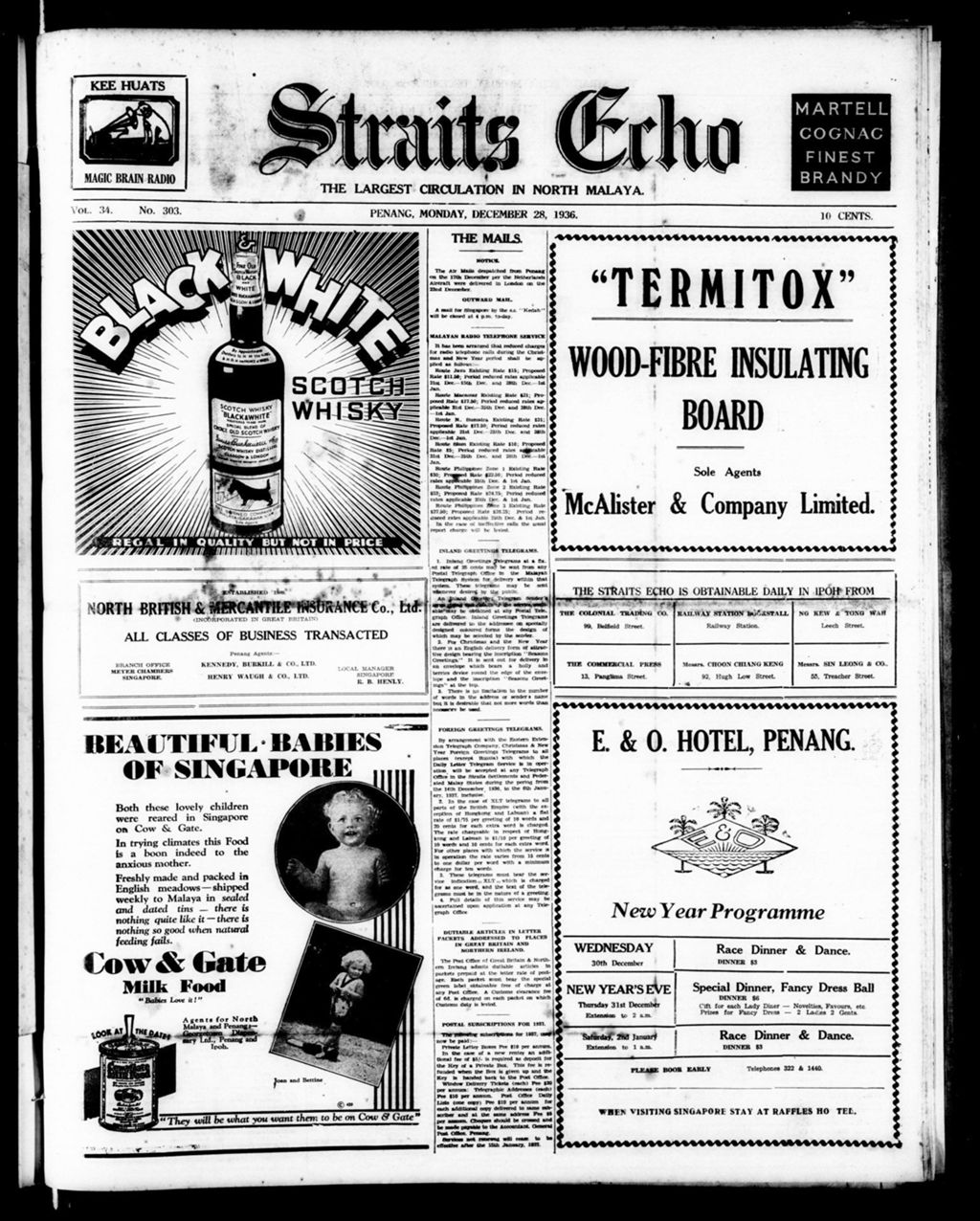 Miniature of Straits Echo 28 December 1936