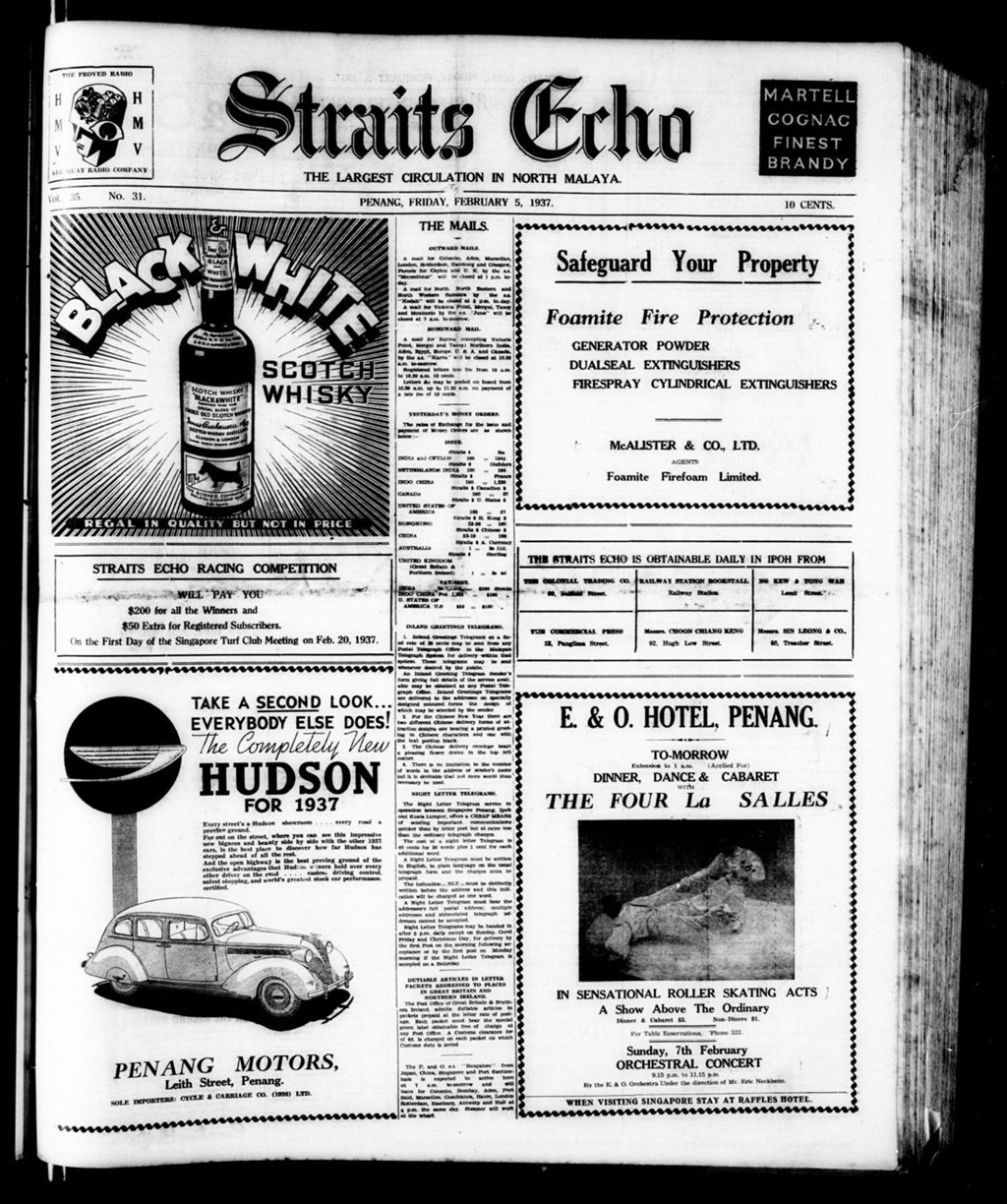 Miniature of Straits Echo 05 February 1937