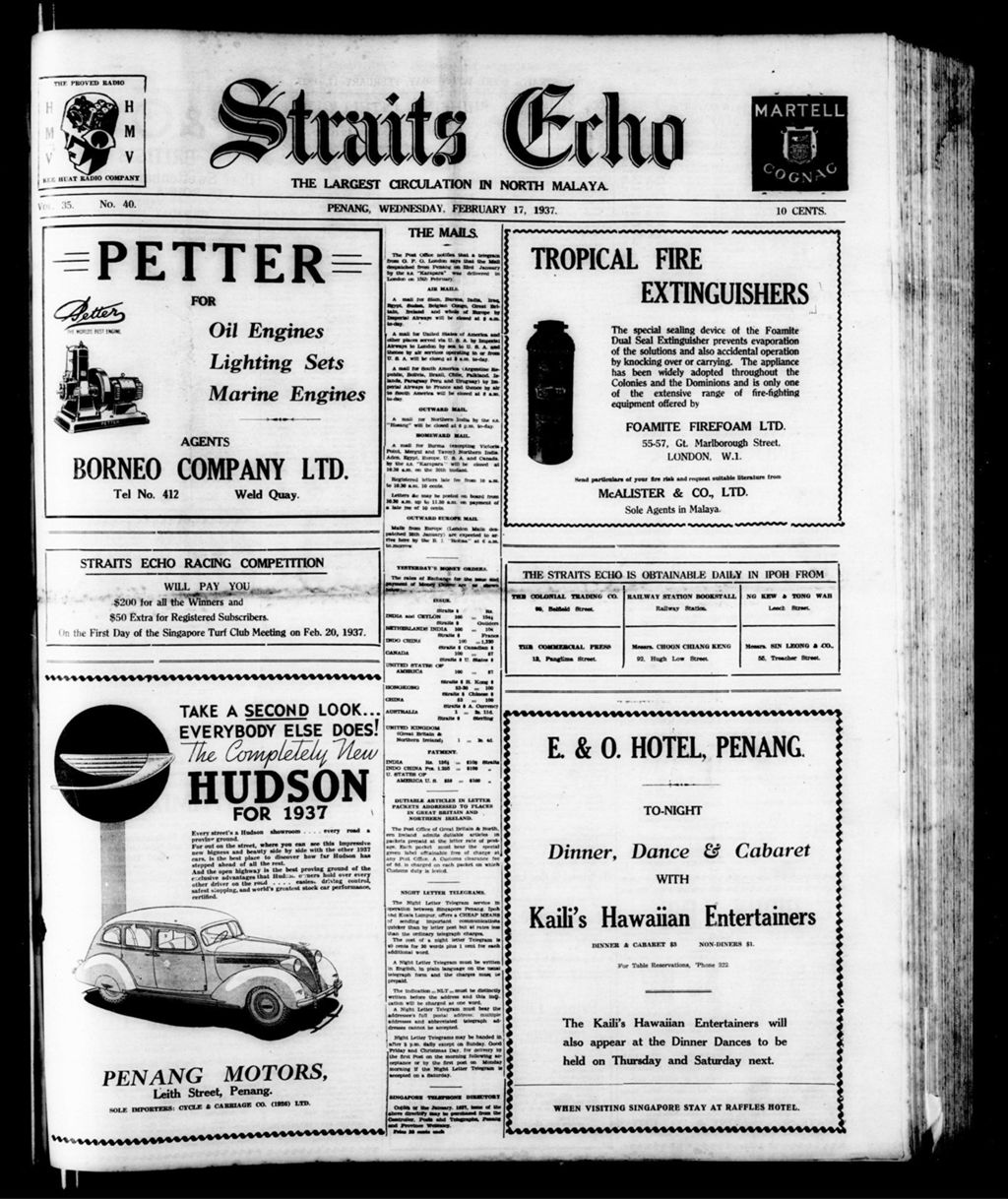 Miniature of Straits Echo 17 February 1937