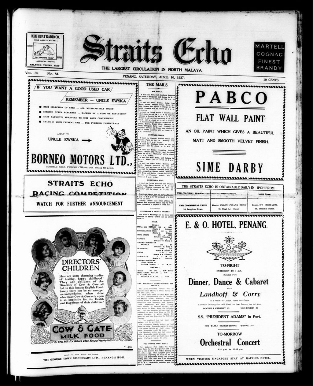 Miniature of Straits Echo 10 April 1937