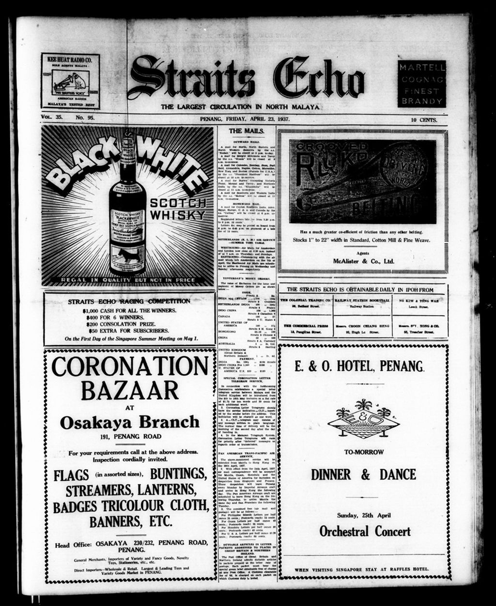 Miniature of Straits Echo 23 April 1937