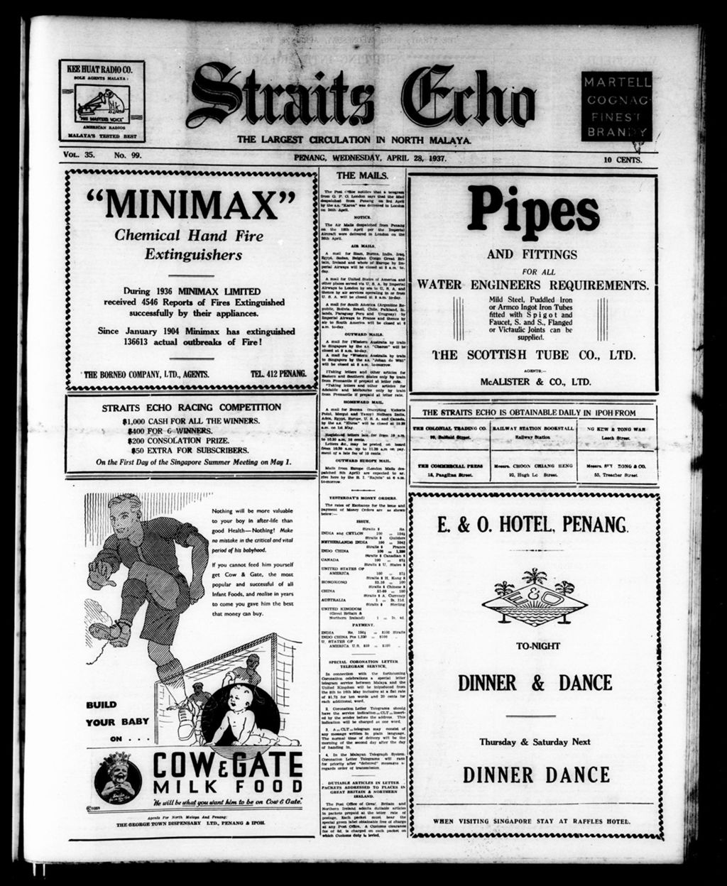 Miniature of Straits Echo 28 April 1937