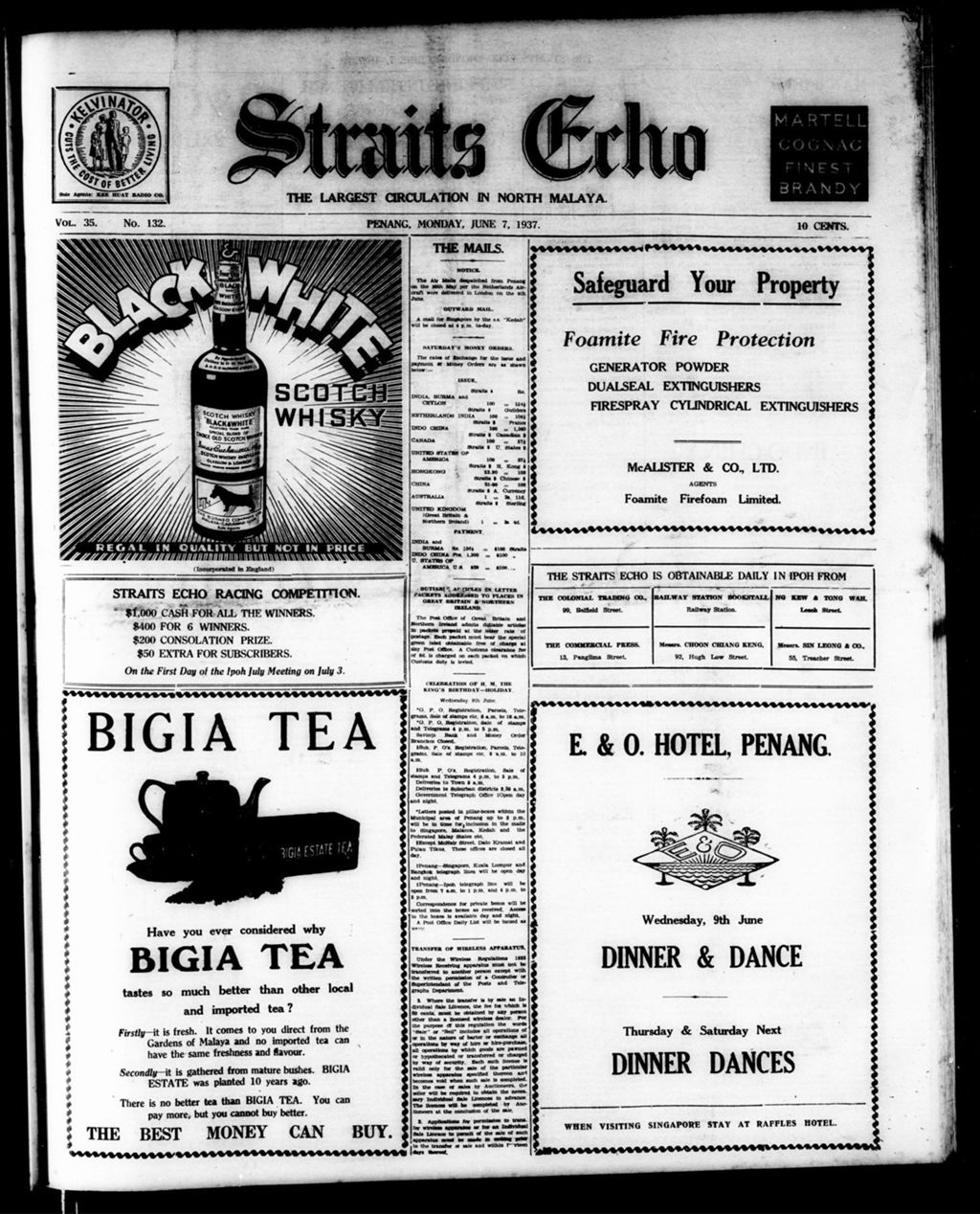 Miniature of Straits Echo 07 June 1937