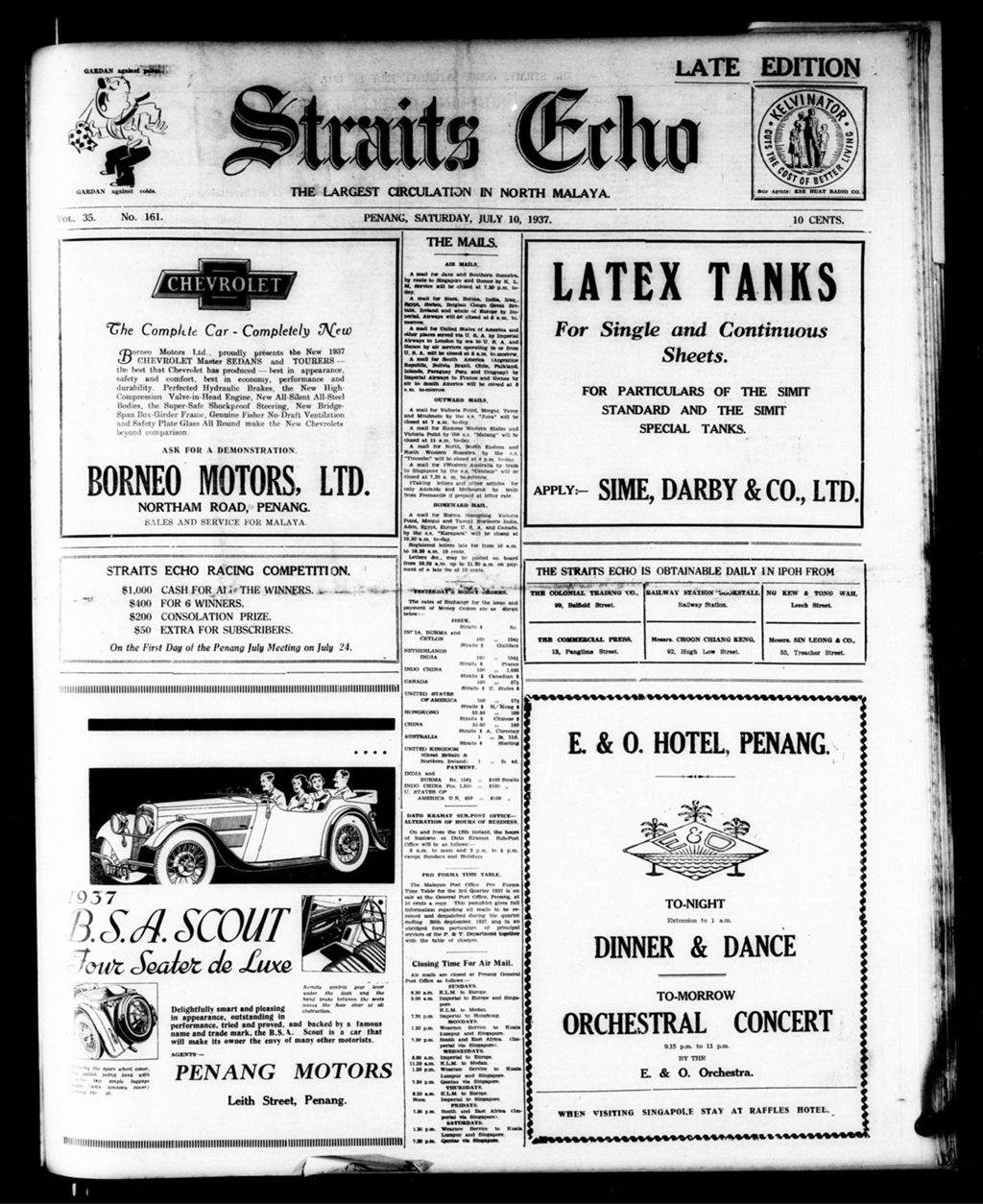 Miniature of Straits Echo 10 July 1937