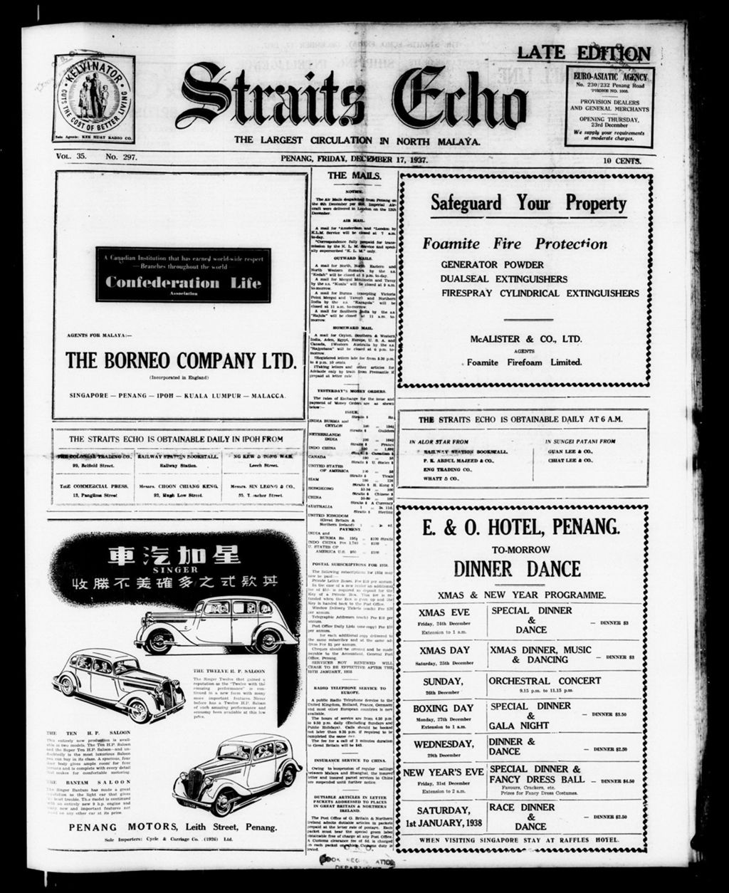 Miniature of Straits Echo 17 December 1937