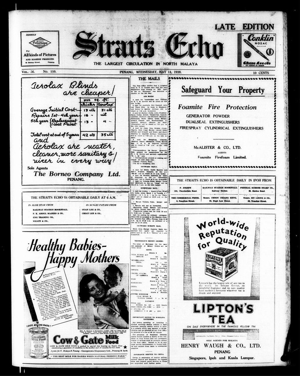 Miniature of Straits Echo 11 May 1938