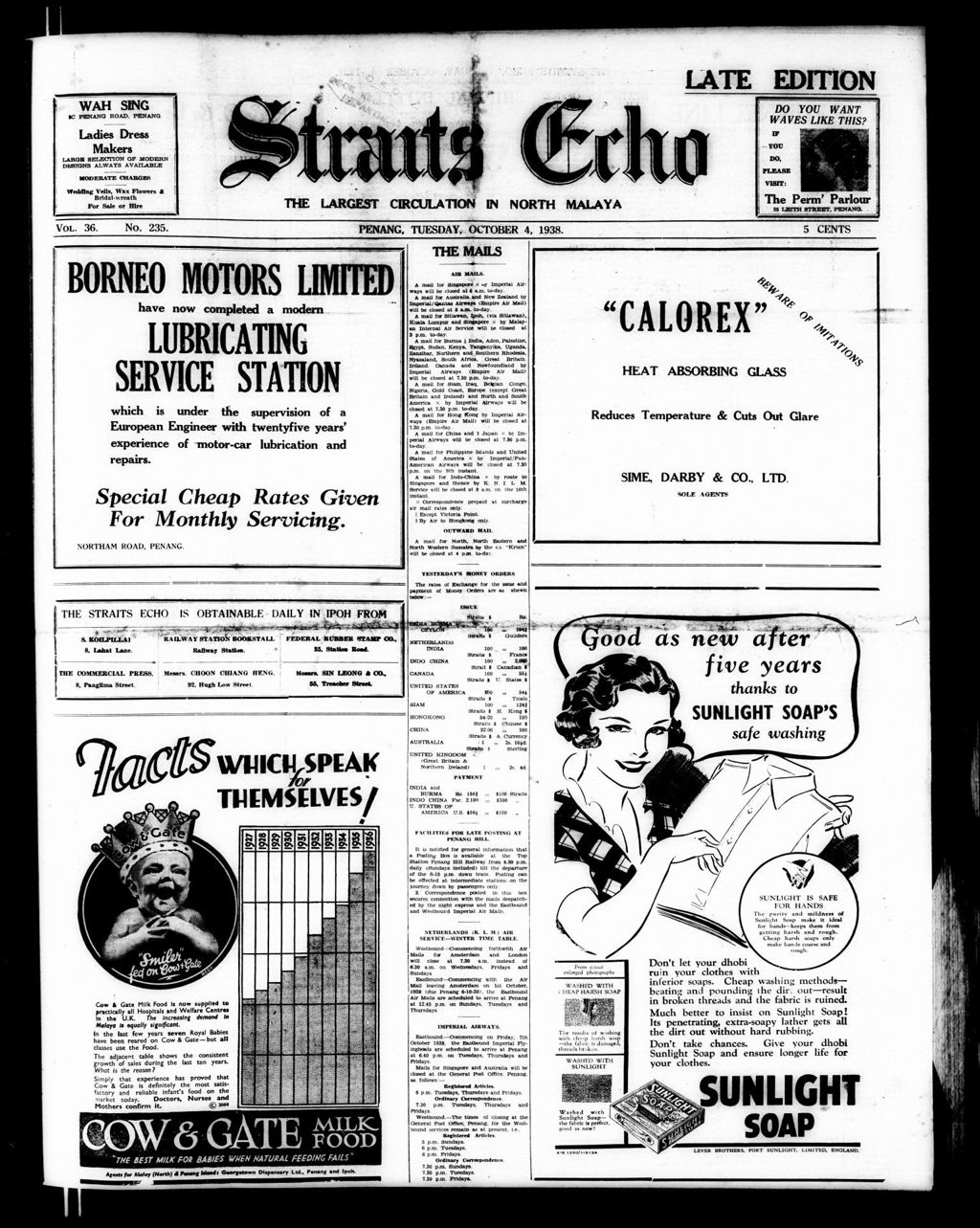 Miniature of Straits Echo 04 October 1938